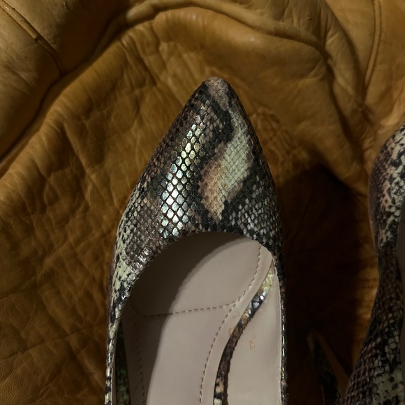 BCBGeneration Iridescent Snake Print Heels - Picture 4 of 7
